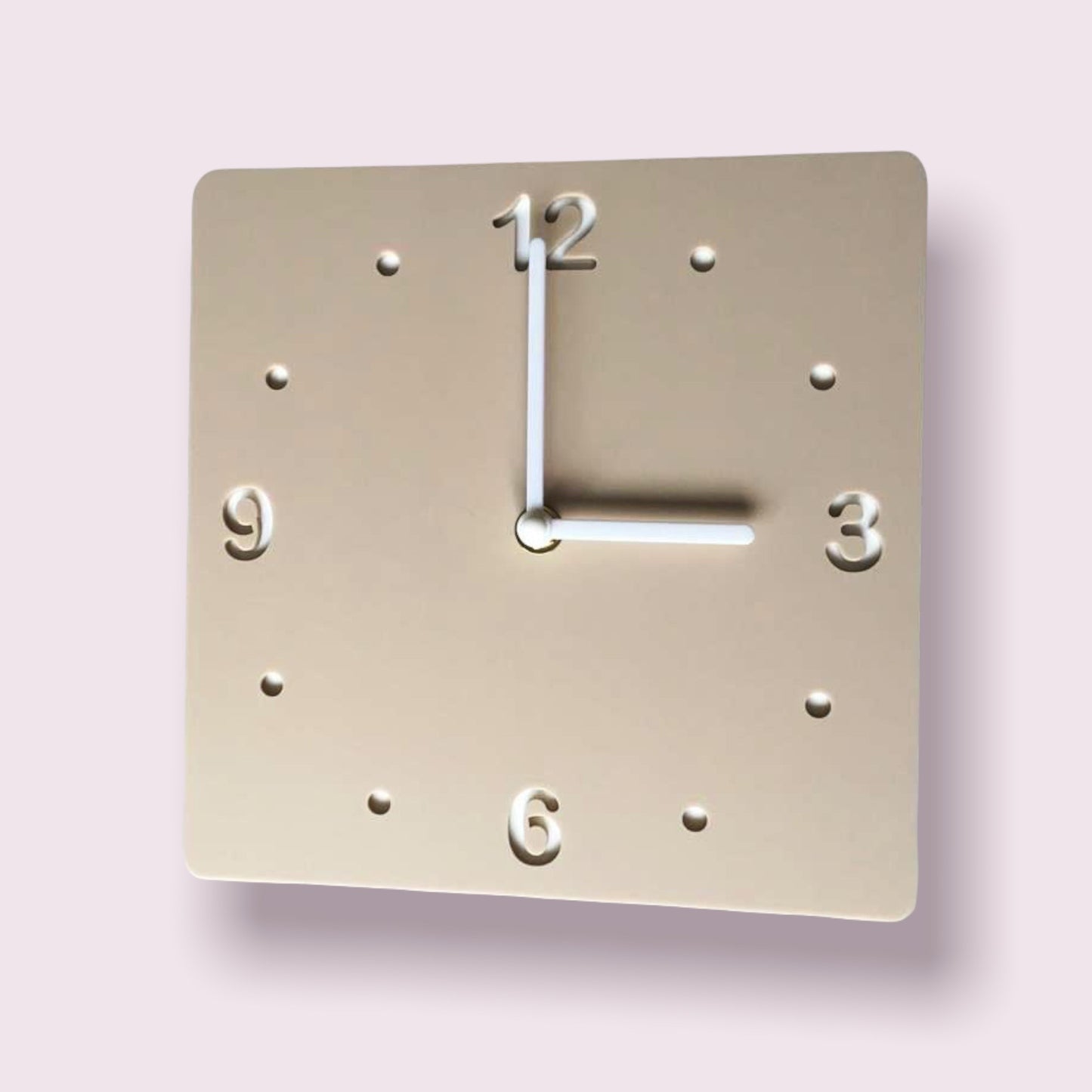 Square Two Colour Clocks - Matt