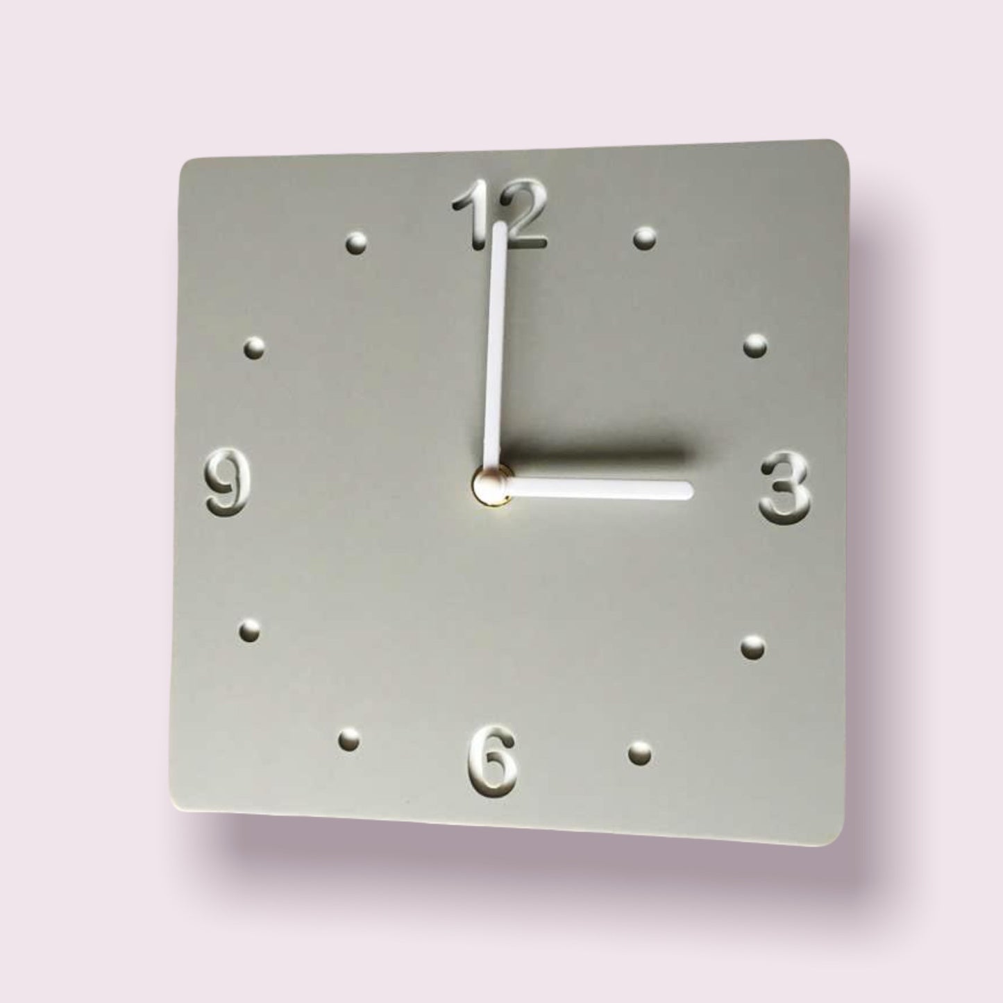 Square Two Colour Clocks - Matt