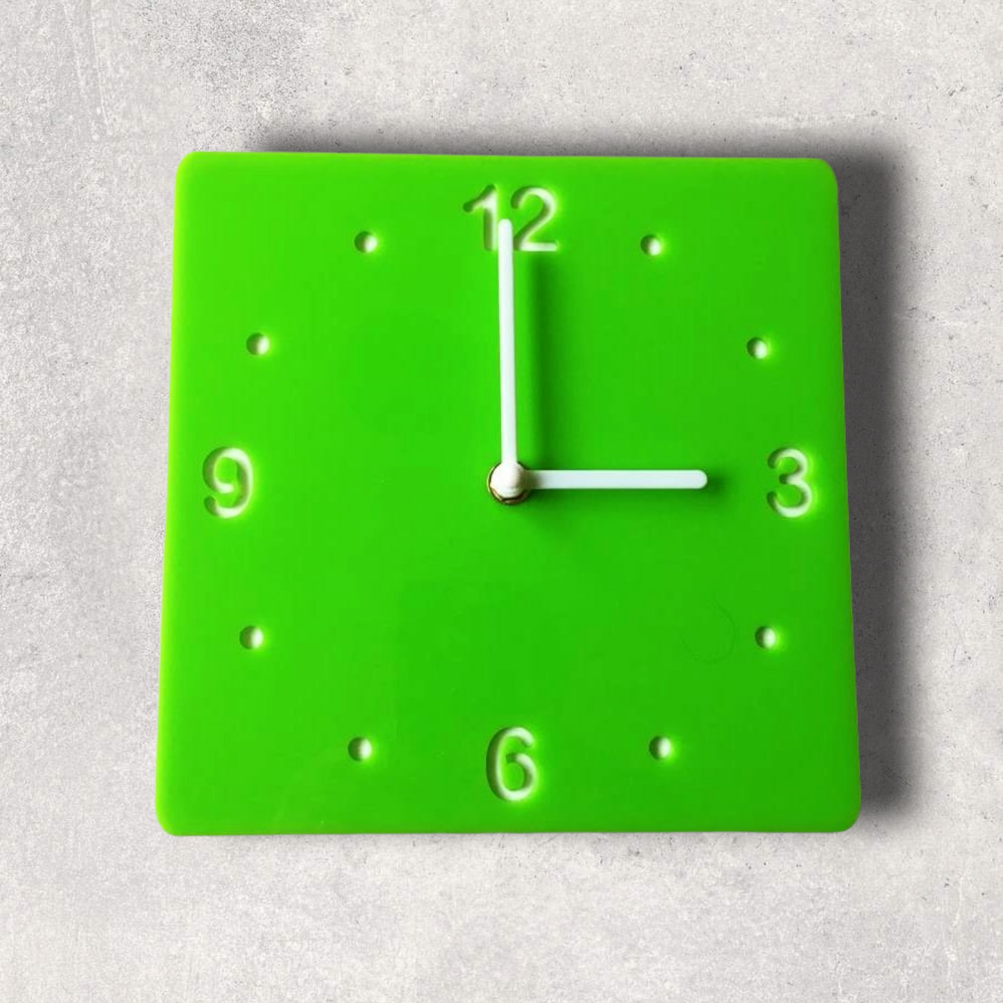 Square Two Colour Clocks - Gloss