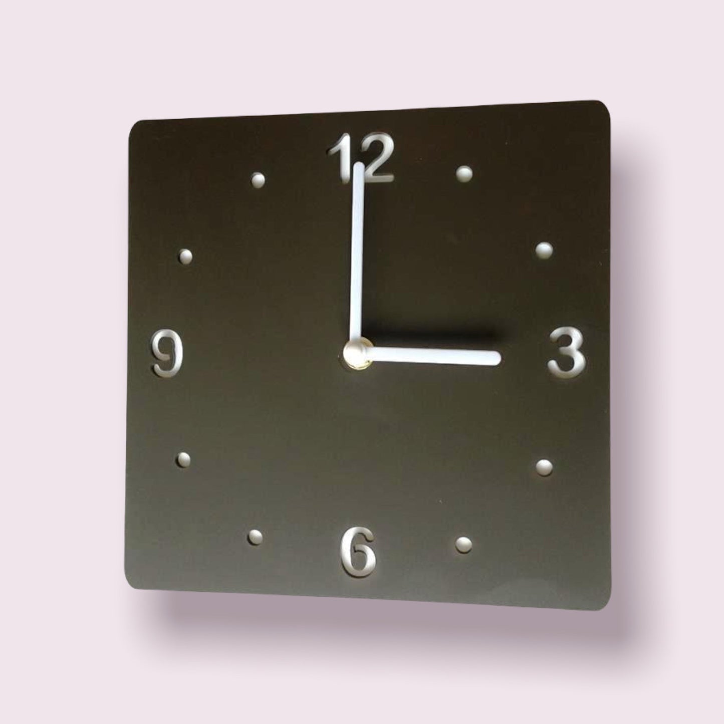 Square Two Colour Clocks - Gloss