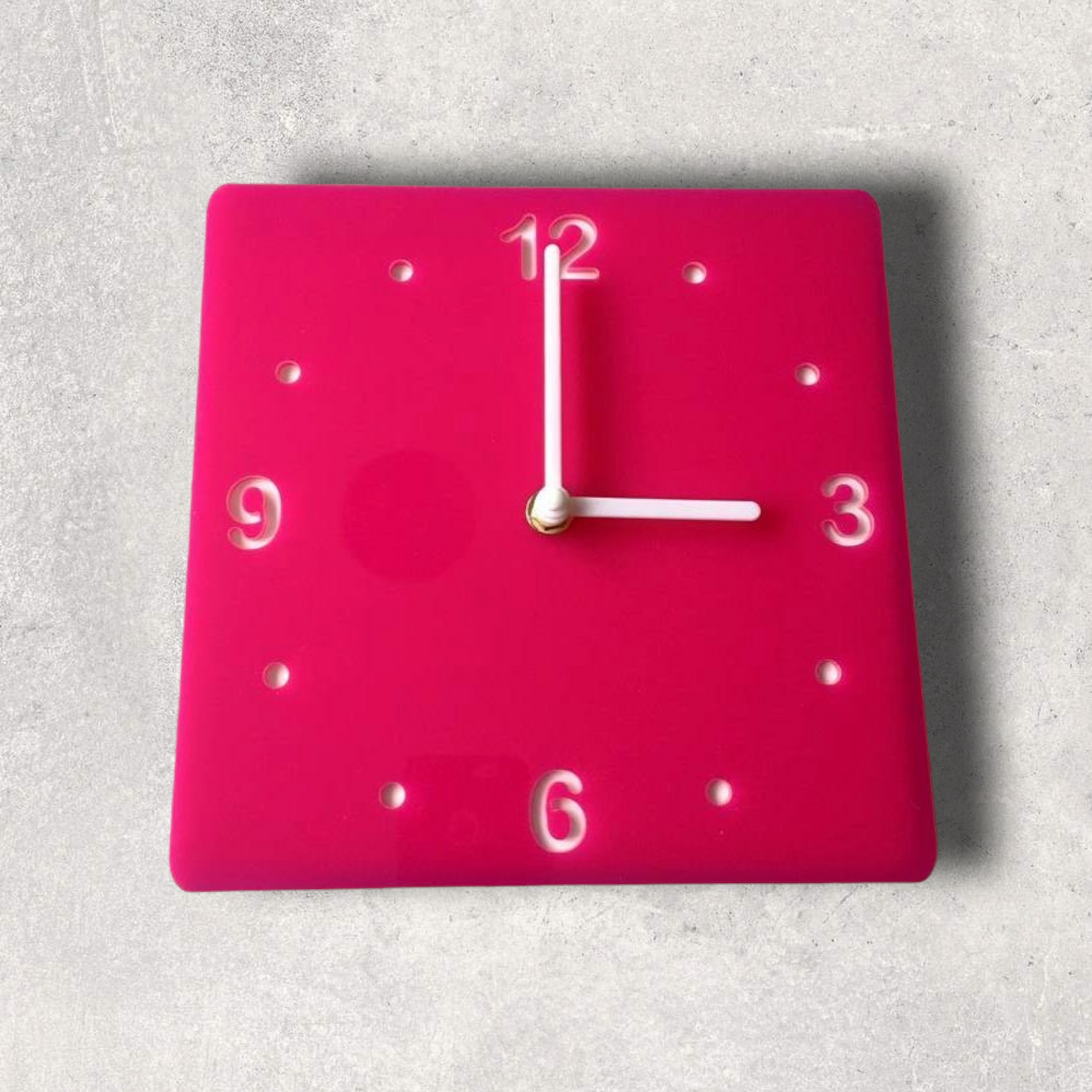 Square Two Colour Clocks - Gloss