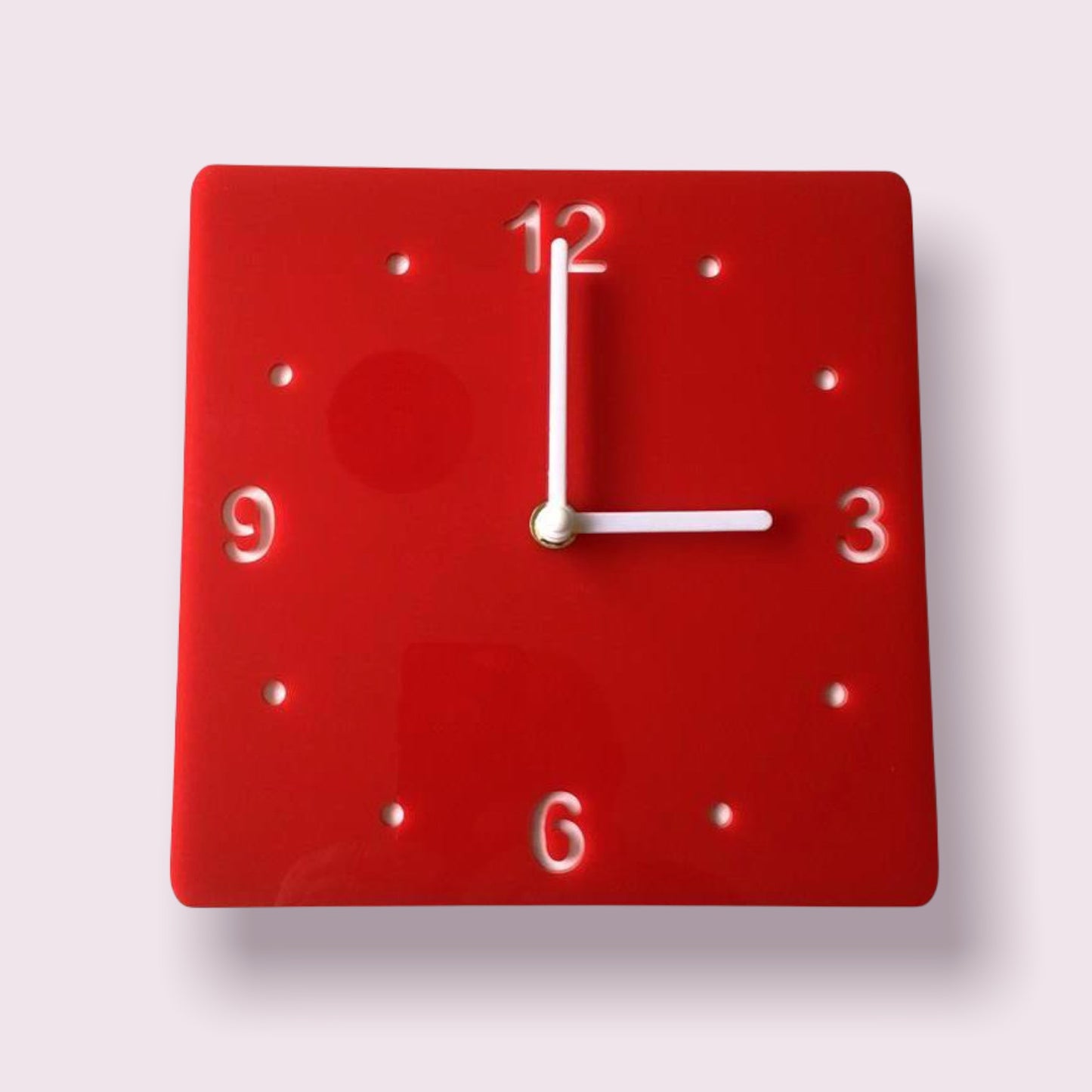 Square Two Colour Clocks - Gloss