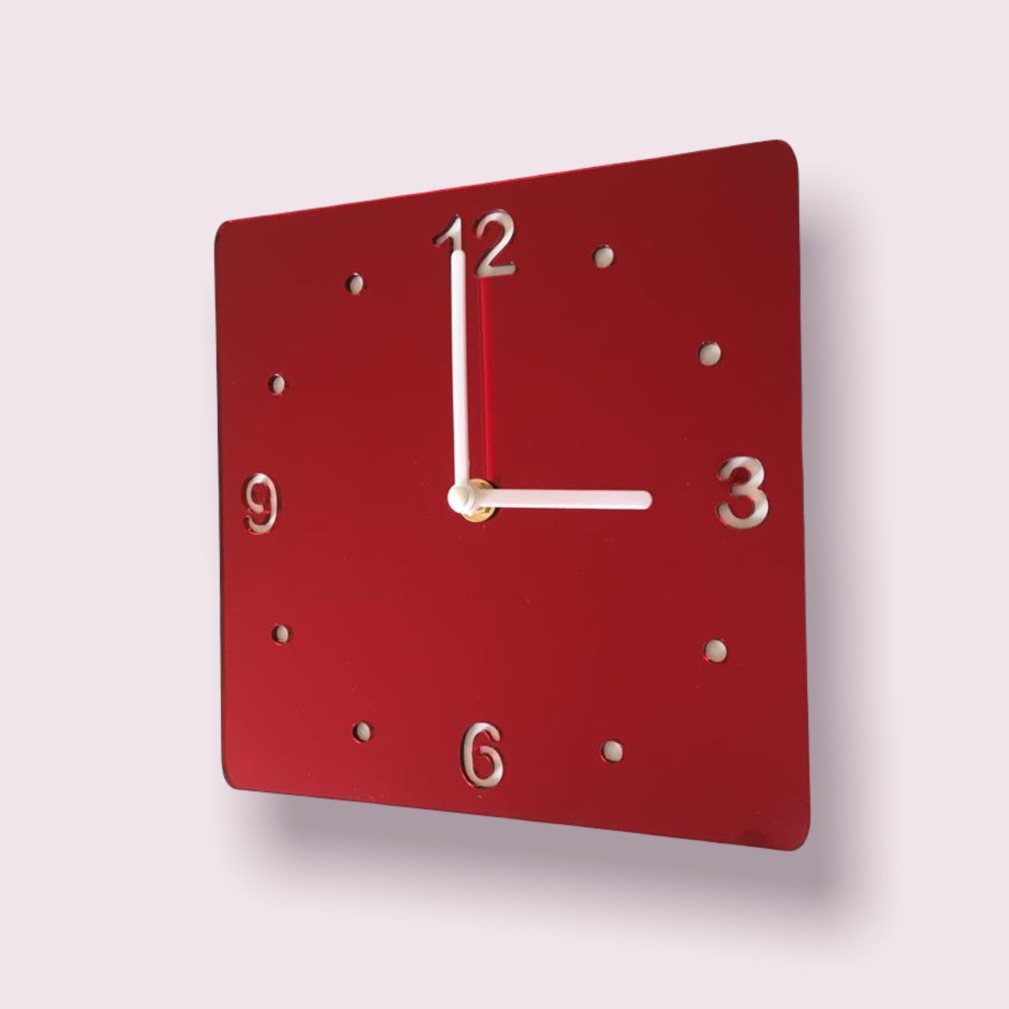 Square Two Colour Clocks - Mirror