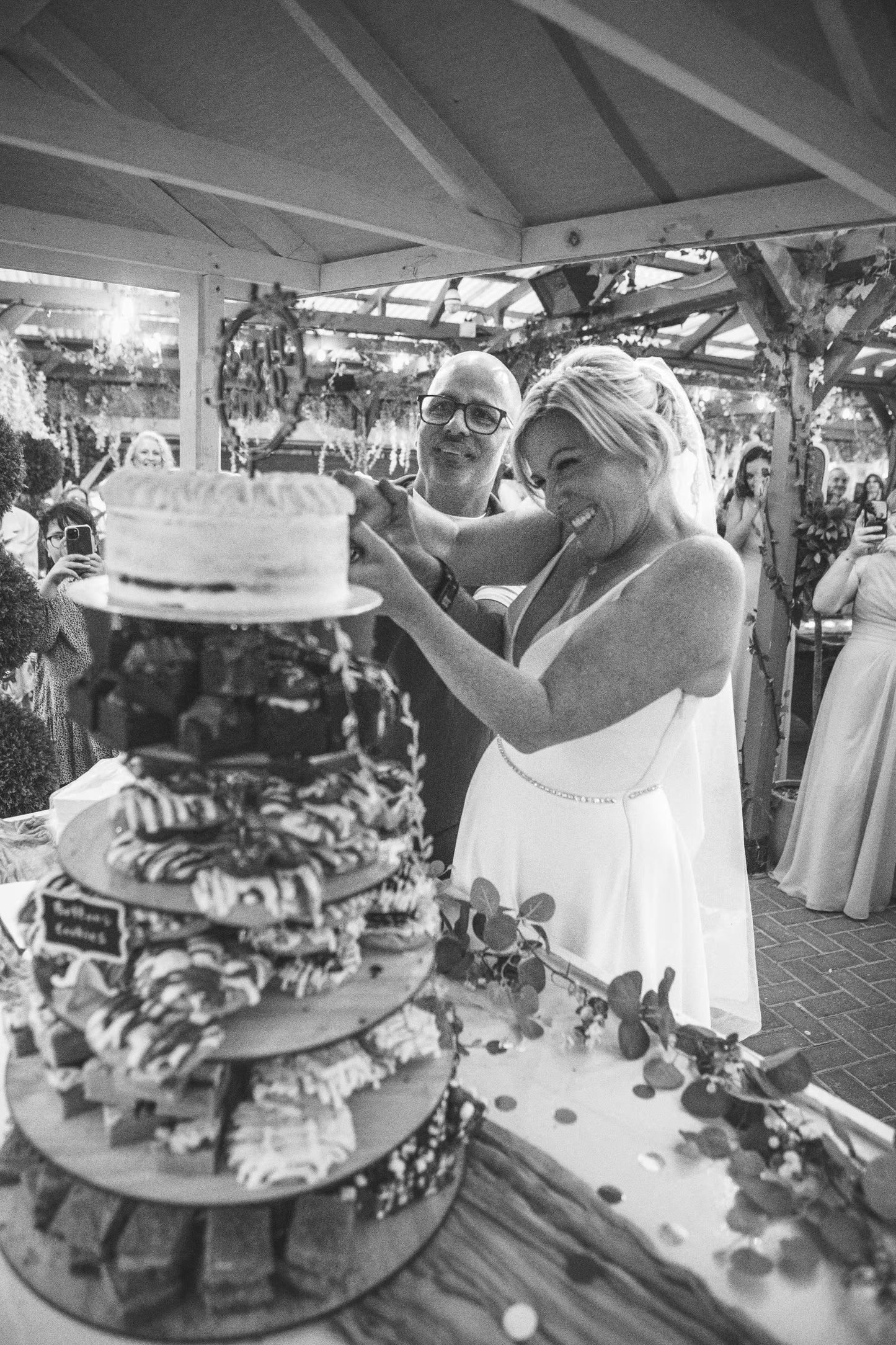 Multi Tier Wood Cake Stand: Wedding & Celebration Display