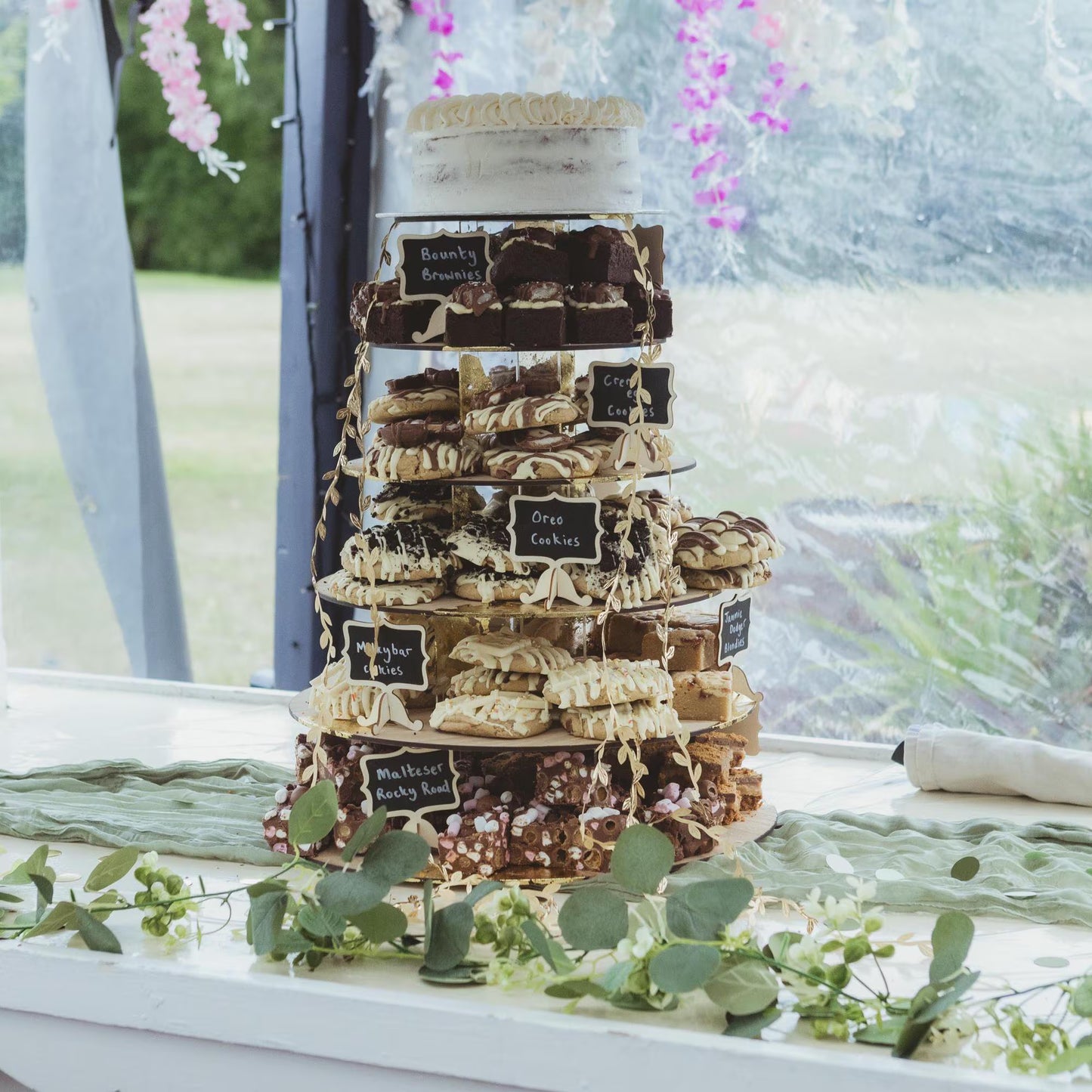 Multi Tier Wood Cake Stand: Wedding & Celebration Display