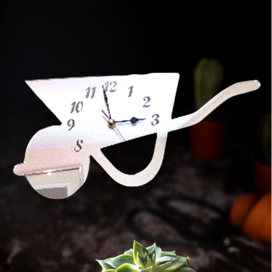 Wheelbarrow Clock