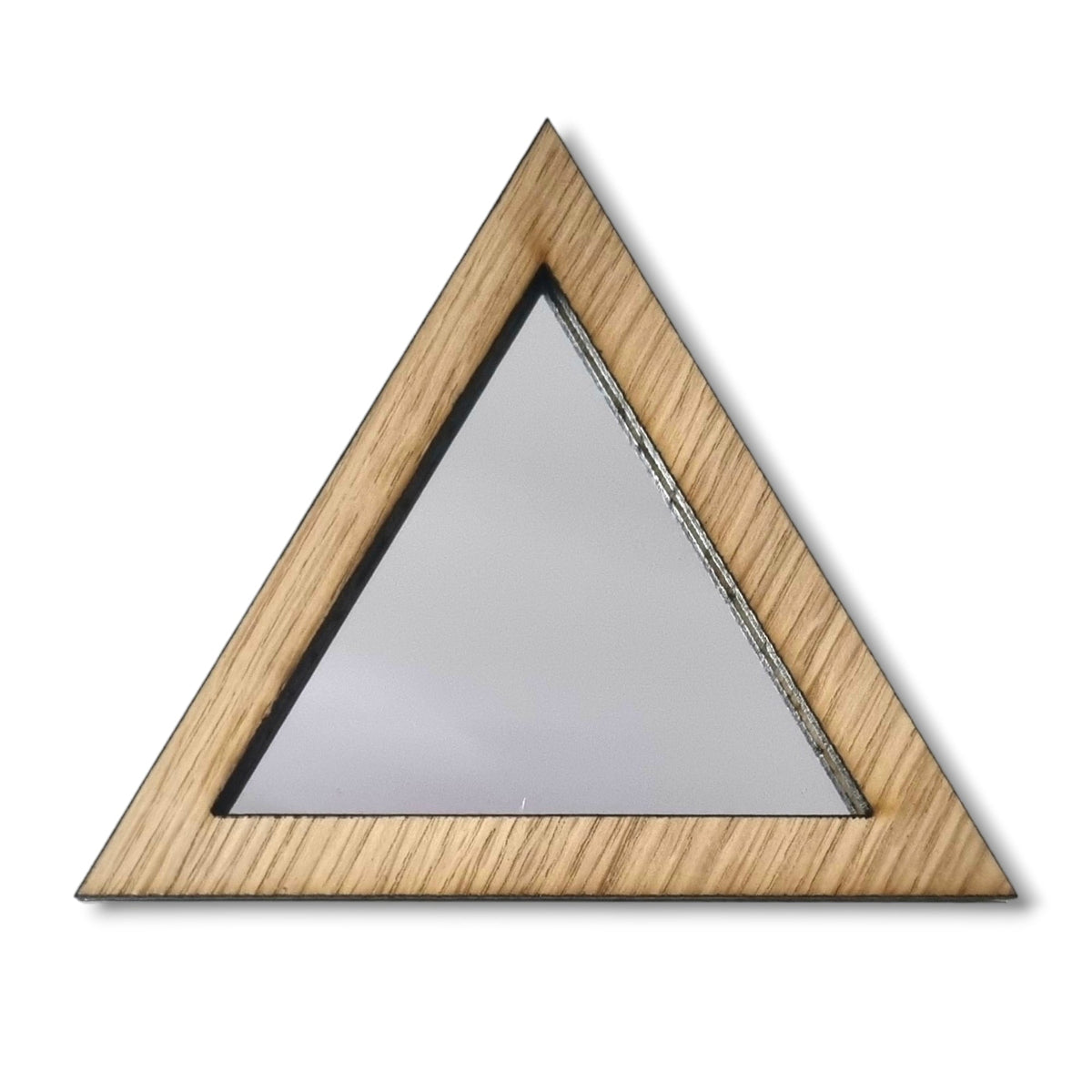 Triangular Corner Mirror Wood Framed Triangle Mirror – Servewell