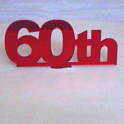 60th Birthday Cake Topper