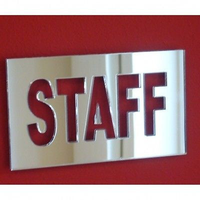 Staff Acrylic Sign