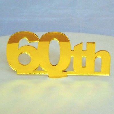 60th Birthday Cake Topper