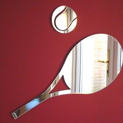 Tennis Racket & Ball Mirror