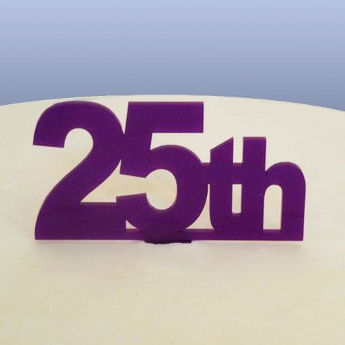 25th Birthday Cake Topper