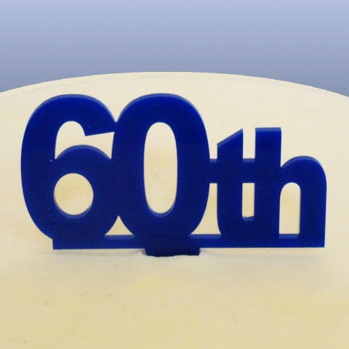 60th Birthday Cake Topper