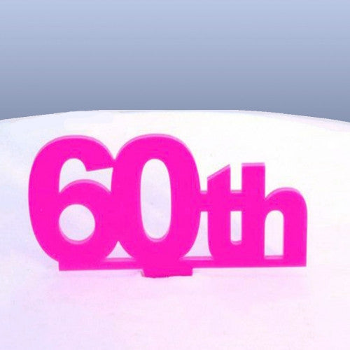 60th Birthday Cake Topper