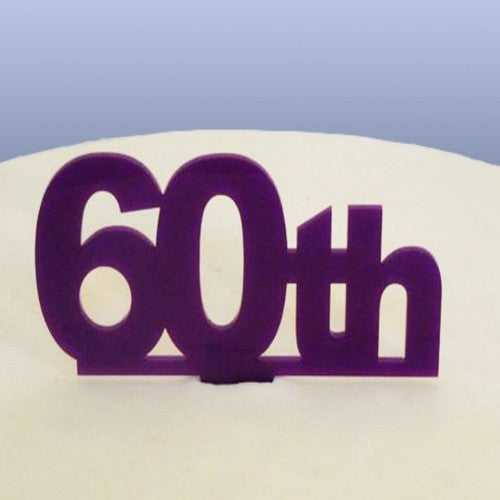 60th Birthday Cake Topper