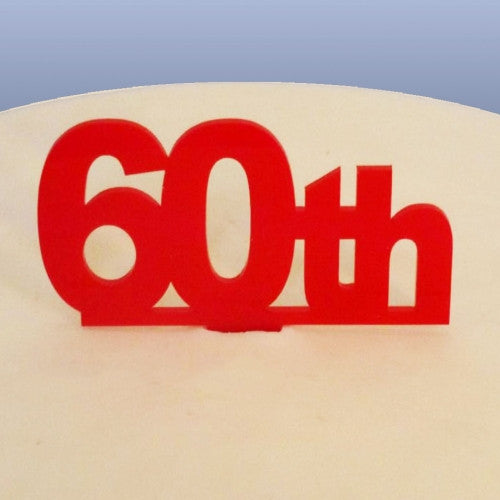 60th Birthday Cake Topper