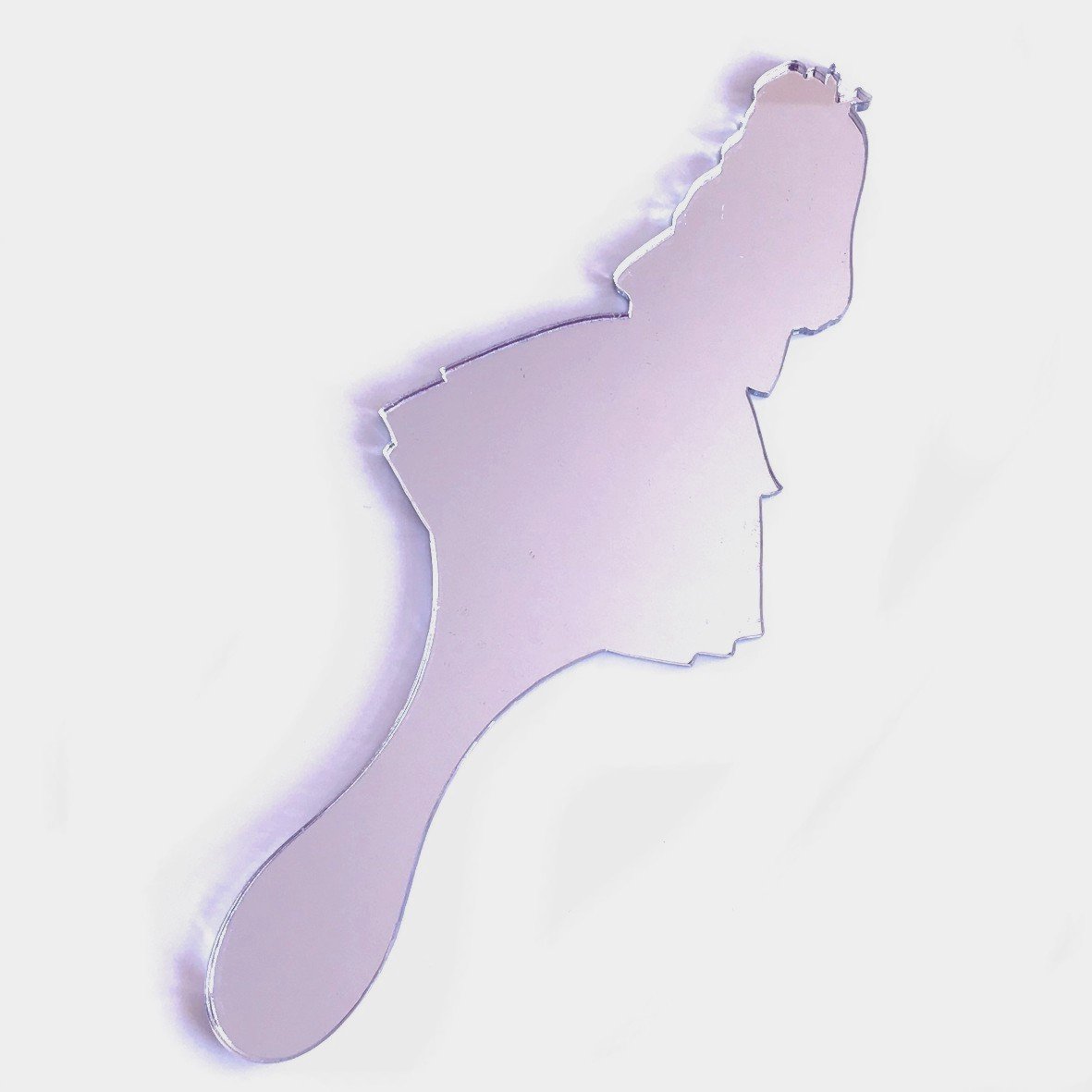 Alice Shaped Hand Held Mirror