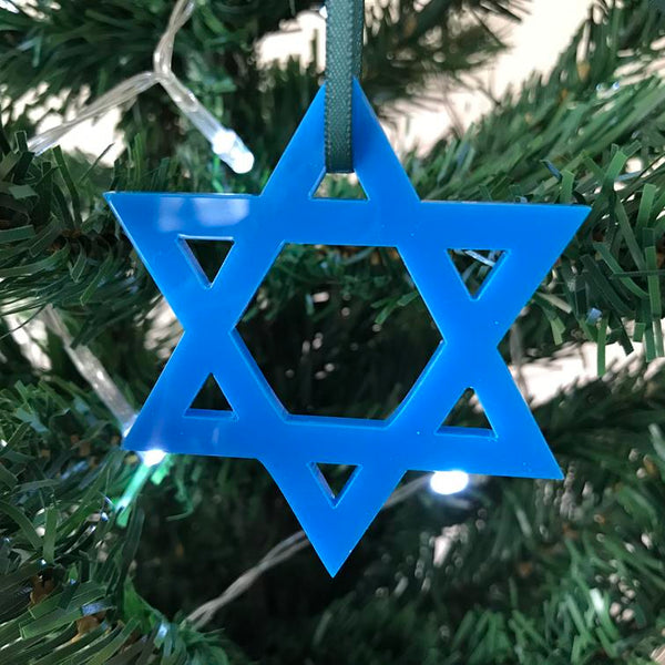Star of David Christmas Tree Decorations