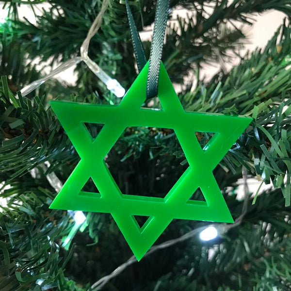 Star of David Christmas Tree Decorations
