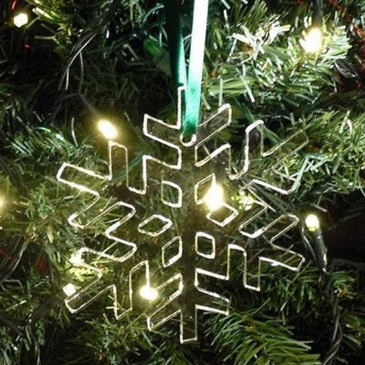 Crystal Snowflake Christmas Tree Decorations