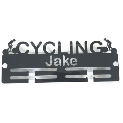 Personalised "Cyclist" Medal Hanger