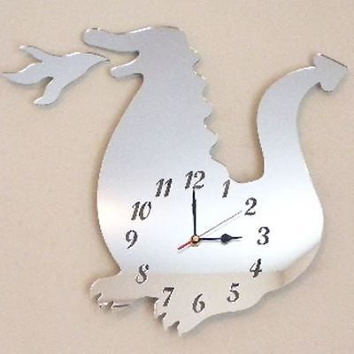 Dragon Shaped Clocks - Many Colour Choices