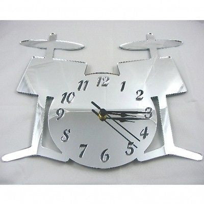 Drumkit Shaped Clocks - Many Colour Choices