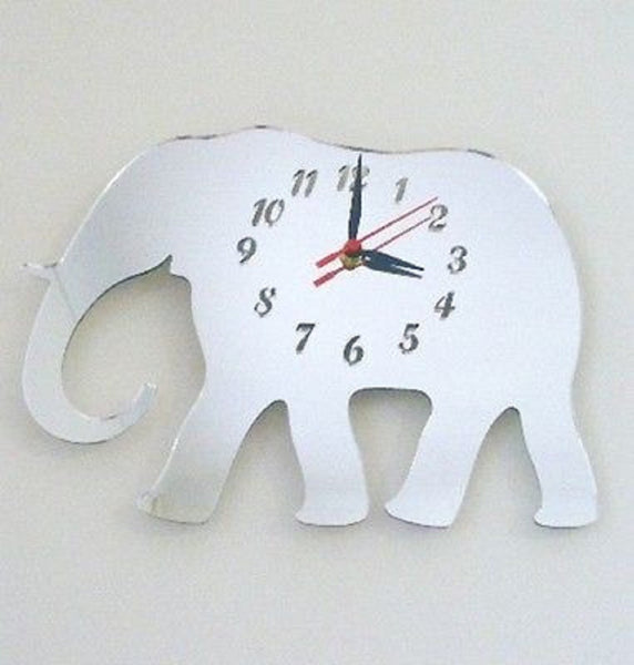 Elephant Shaped Clocks - Many Colour Choices