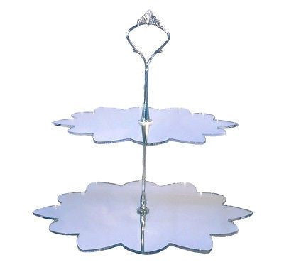 Two Tier Flower Cake Stand