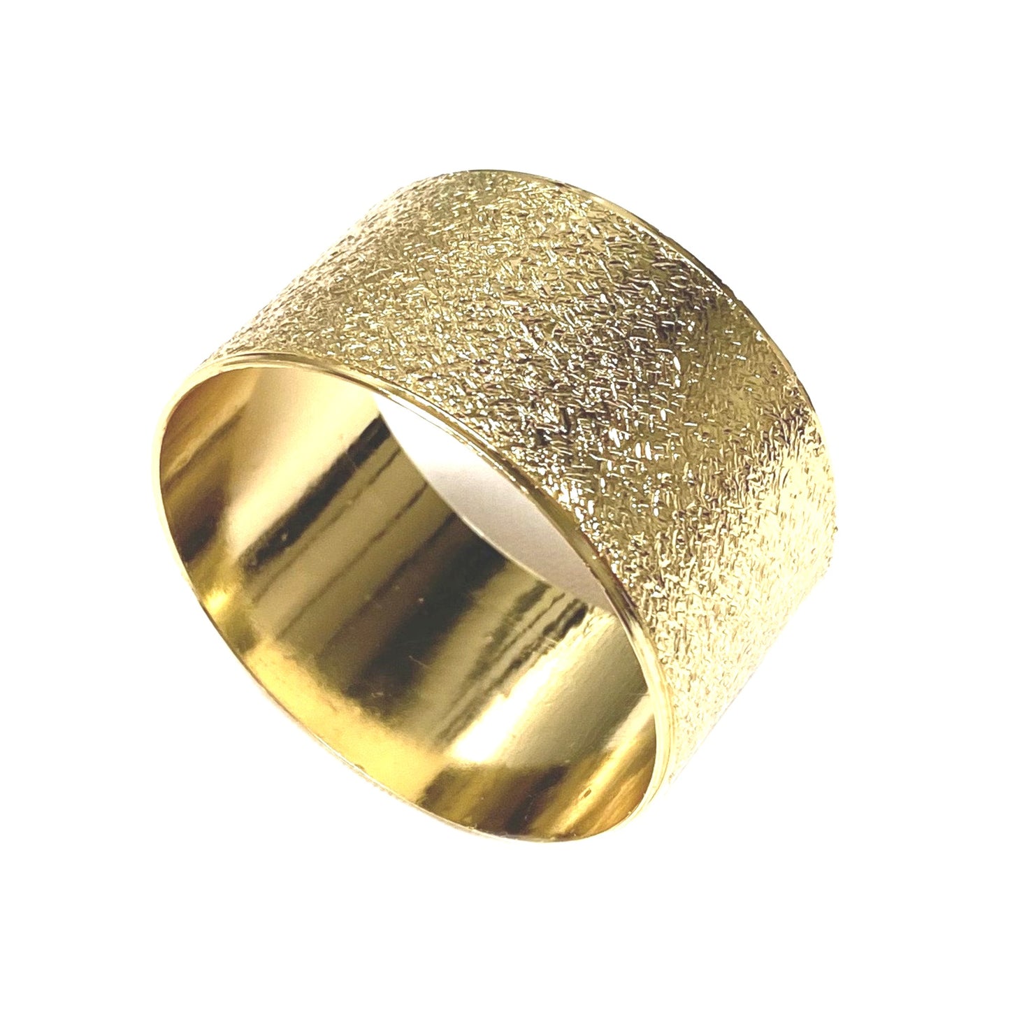 Gold Textured Napkin Rings