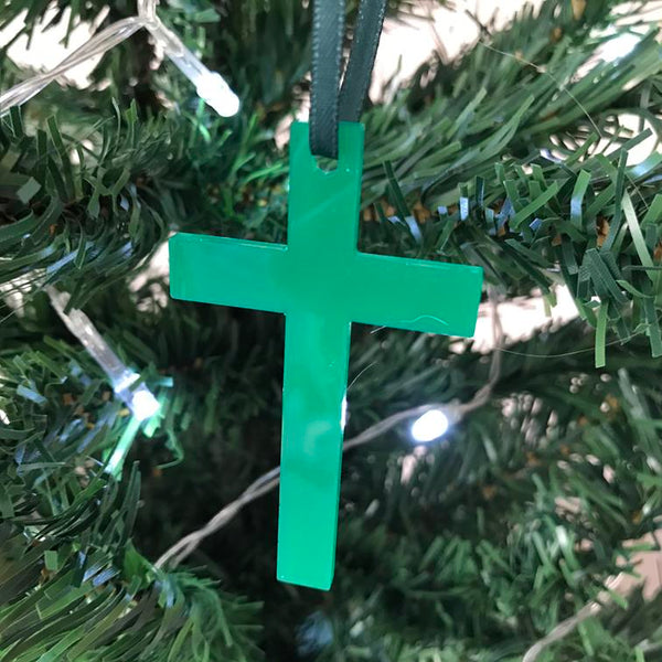 Cross Christmas Tree Decorations