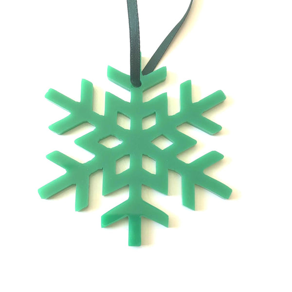 Crystal Snowflake Christmas Tree Decorations