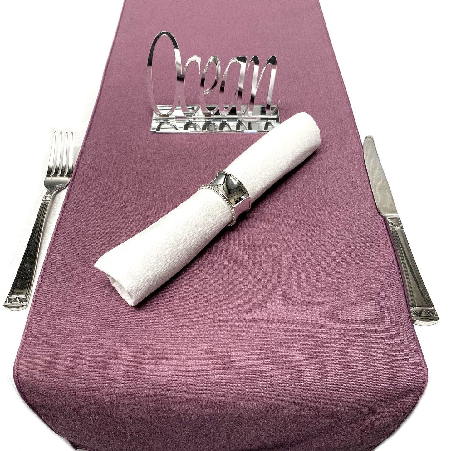 Grape Soft Cotton Linen Feel Table Runners