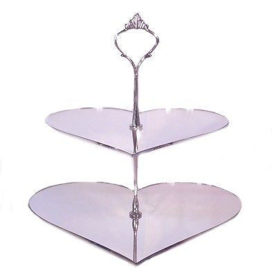 Two Tier Heart Cake Stand