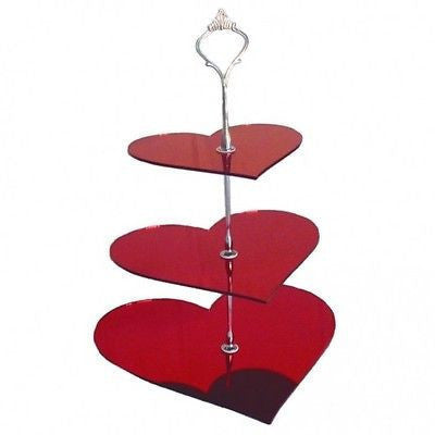 Three Tier Heart Cake Stands