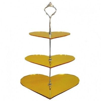 Three Tier Heart Cake Stands