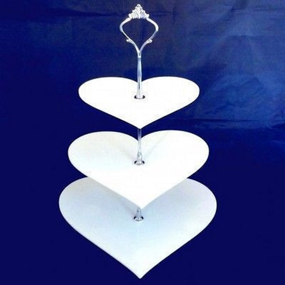 Three Tier Heart Cake Stands