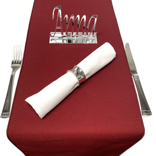 Maroon Soft Cotton Linen Feel Table Runners