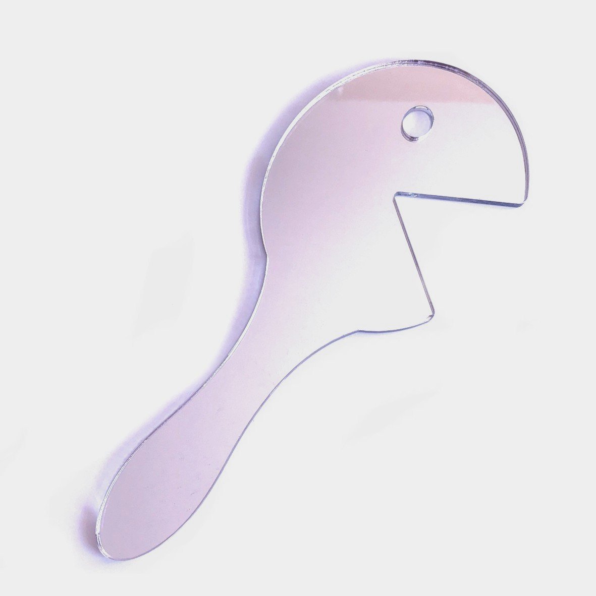 Hungry Man Shaped Hand Held Mirrors