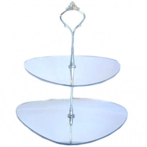 Two Tier Pebble Cake Stand