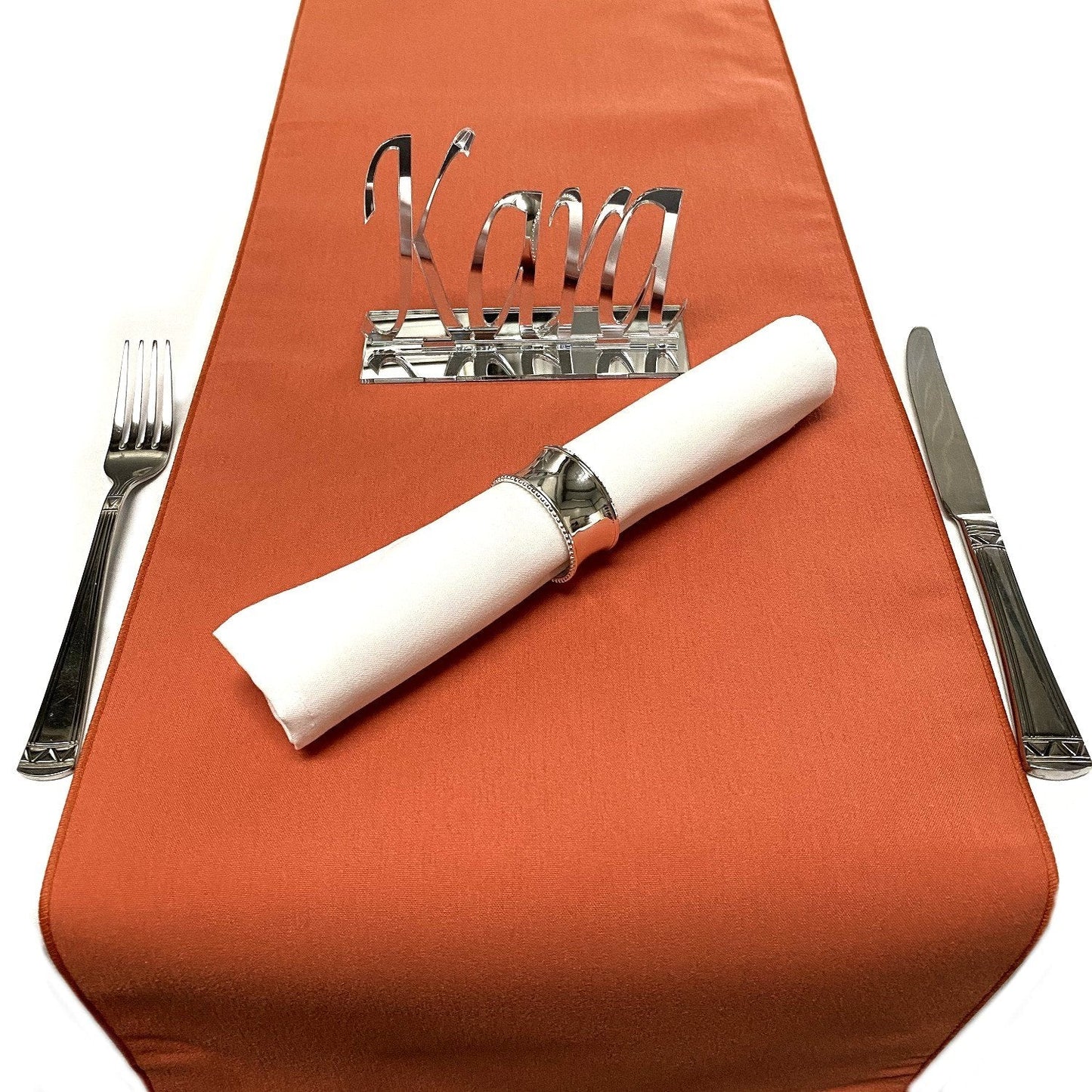 Pumpkin Soft Cotton Linen Feel Table Runners