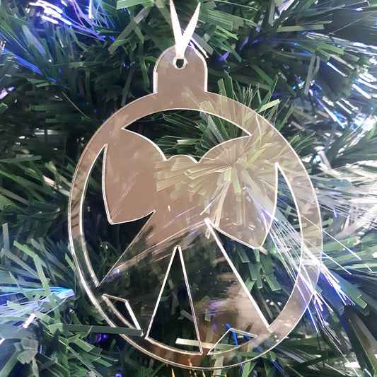 Round Bow Christmas Tree Decorations