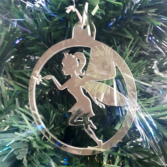Round Fairy Christmas Tree Decorations