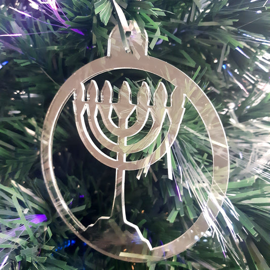 Round Menorah Christmas Tree Decorations