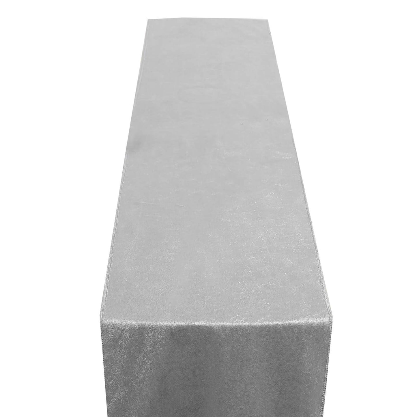 Silver Premium Velvet Satin Table Runner