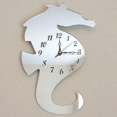 Seahorse Shaped Clocks - Many Colour Choices