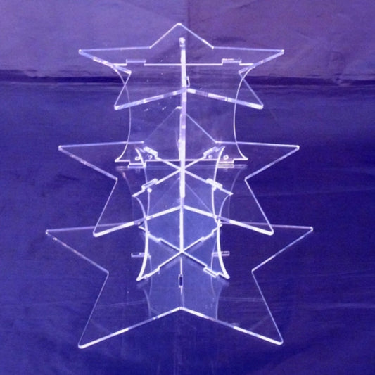 Three Tier Star Shaped Cake Stand