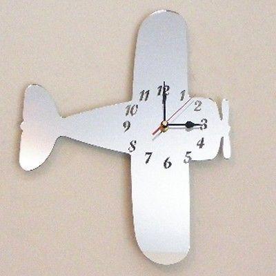 Bi Plane Shaped Clocks - Many Colour Choices