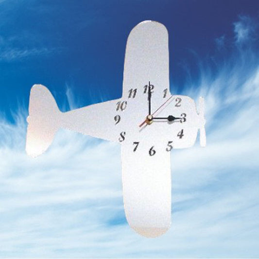 Bi Plane Shaped Clocks - Many Colour Choices