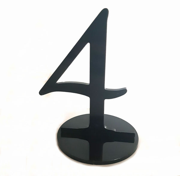 Table Number Stands in Mirrored and Solid Colours